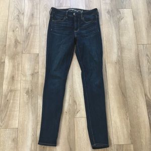 American eagle high rise dark wash jeans
